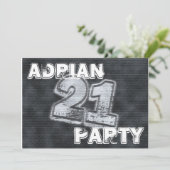 graffiti-uitnodiging kaart (Staand voorkant)