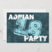 graffiti-uitnodiging kaart (Voorkant)