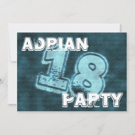 graffiti-uitnodiging kaart (Voorkant)