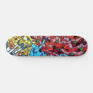 Graffiti Urban 18 Decoupage Persoonlijk Skateboard