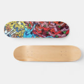 Graffiti Urban 18 Decoupage Persoonlijk Skateboard (Horizontaal)
