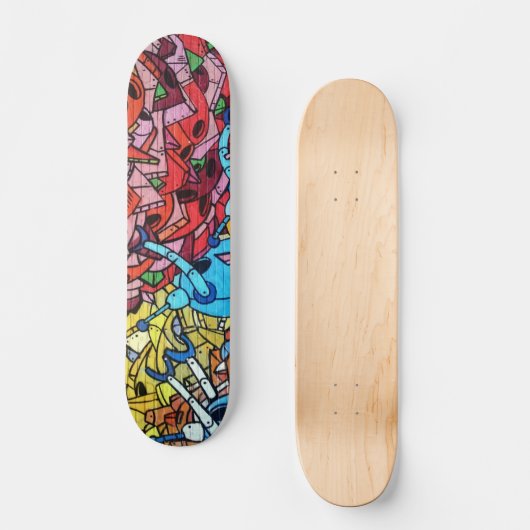 Graffiti Urban 18 Decoupage Persoonlijk Skateboard (Voorkant)