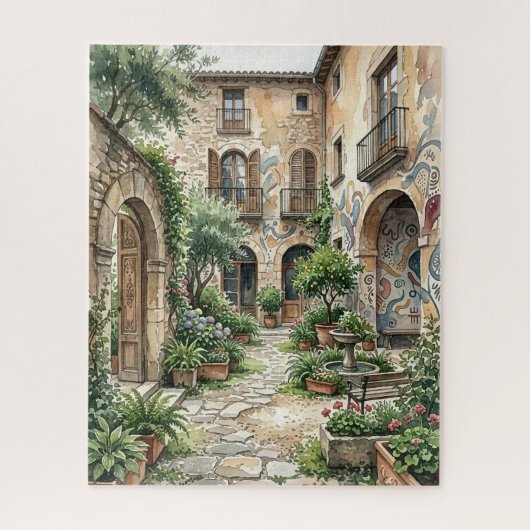 Graffiti Urban Courtyard Puzzel (Verticaal)