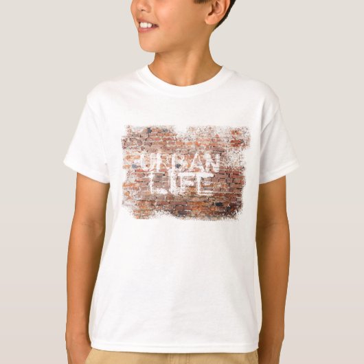 Graffiti URBAN LIFE GRUNGE BRICKS T-shirt (Voorkant)