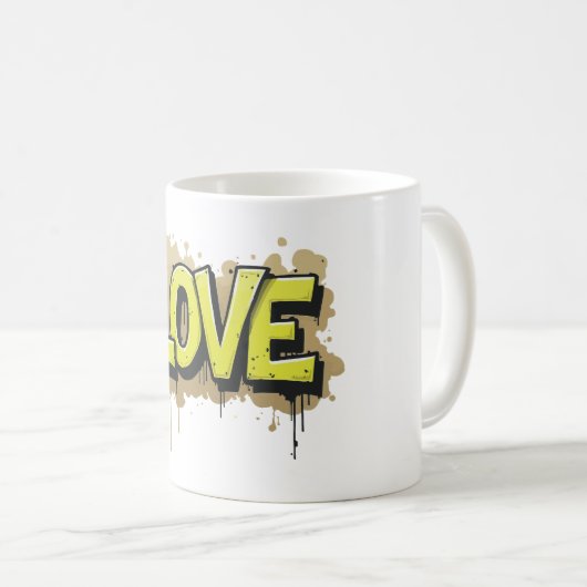 Graffiti Urban Love Bloom Koffiemok (Voorkant rechts)