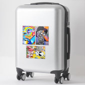 Graffiti Urban Street Abstract art collage S Sticker (Koffer)