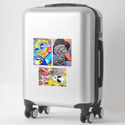 Graffiti Urban Street Abstract art collage S Sticker (Koffer)