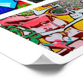 Graffiti Urban Street Abstract collage Poster (Hoek)