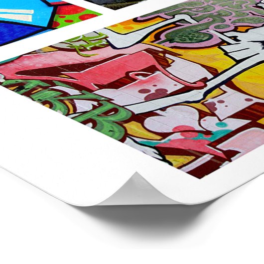 Graffiti Urban Street Abstract collage Poster (Hoek)