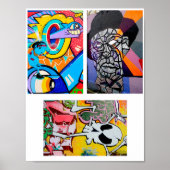 Graffiti Urban Street Abstract collage Poster (Voorkant)