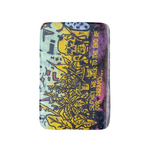 Graffiti Urban Street Art Abstract Badmat (Voorkant Verticaal)