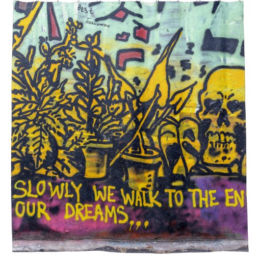 Graffiti Urban Street Art Abstract Douchegordijn (Voorkant)