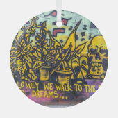 Graffiti Urban Street Art Abstract Glas Ornament (Voorkant)