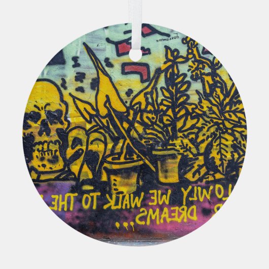 Graffiti Urban Street Art Abstract Glas Ornament (Achterkant)