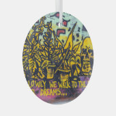 Graffiti Urban Street Art Abstract Glas Ornament (Voorkant Rechts)