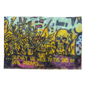 Graffiti Urban Street Art Abstract Kussensloop (Achterkant)