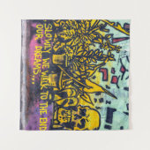 Graffiti Urban Street Art Abstract Wandkleed (Voorkant (horizontaal))