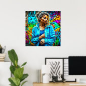  Graffiti Urban Street Art Meisje Poster (Thuiskantoor)