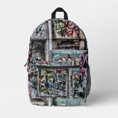 Graffiti Urban Street Cool Grunge Modern Uniek Bedrukte Rugzak (Voorkant)