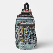 Graffiti Urban Street Cool Grunge Modern Uniek Sling Bag (Voorkant)