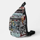 Graffiti Urban Street Cool Grunge Modern Uniek Sling Bag (Rechterhoek)