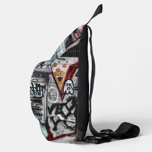 Graffiti Urban Street Cool Grunge Modern Uniek Sling Bag (Rechts)
