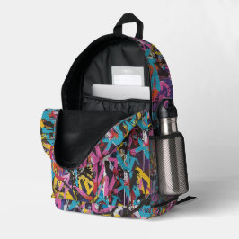 Graffiti Urban Streetwear Patroon  Bedrukte Rugzak