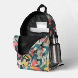Graffiti Urban Streetwear Patroon  Bedrukte Rugzak