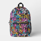 Graffiti Urban Streetwear Pattern  Bedrukte Rugzak (Voorkant)