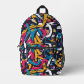 Graffiti Urban Streetwear Pattern Bedrukte Rugzak (Voorkant)