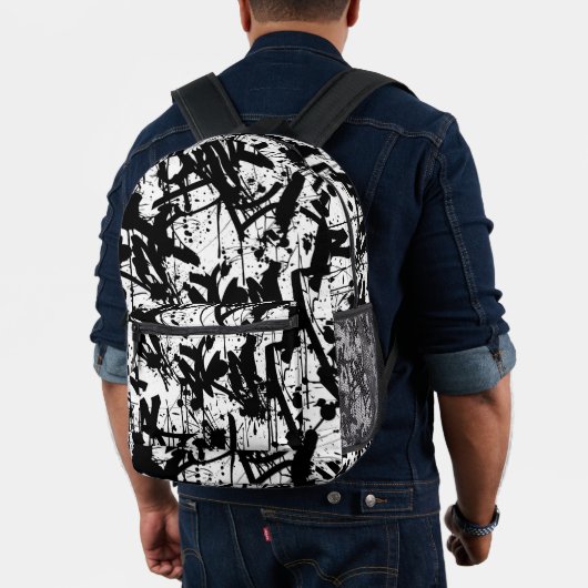 Graffiti Urban Streetwear Pattern Bedrukte Rugzak (Insitu (model))