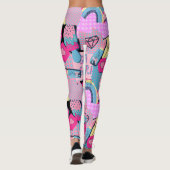 Graffiti Urban Streetwear Pattern  Leggings (Achterkant)