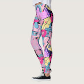 Graffiti Urban Streetwear Pattern  Leggings (Links)