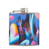 Graffiti urbane straat art heupfles (Voorkant)