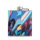 Graffiti urbane straat art heupfles (Achterkant)