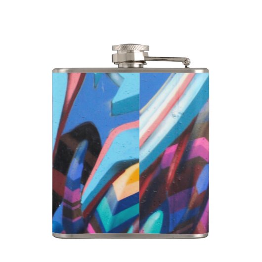 Graffiti urbane straat art heupfles (Achterkant)