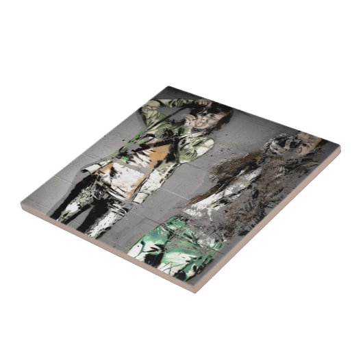 Graffiti van fotograaf tegeltje (Zijkant)