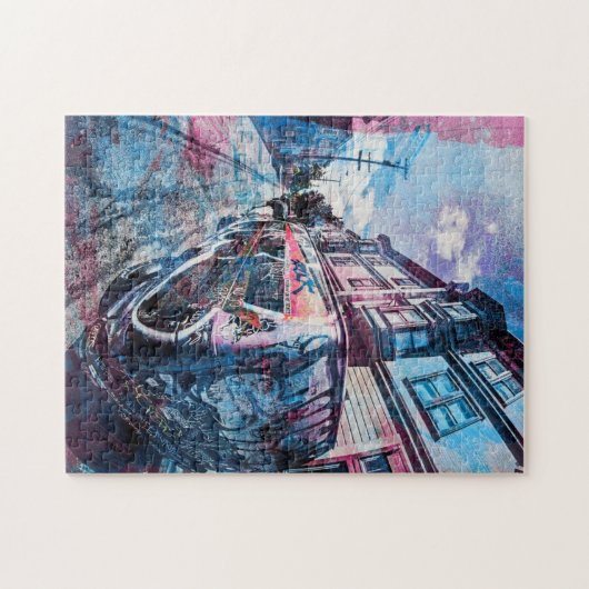 Graffiti van het Mission District Rocks het busje  Legpuzzel (Horizontaal)