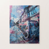 Graffiti van het Mission District Rocks het busje  Legpuzzel (Verticaal)