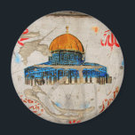 Graffiti van Jeruzalem Magneet<br><div class="desc">Een prachtige stencil graffiti van de "Dome of the Rock" gevonden op een muur in Oost-Jeruzalem.</div>