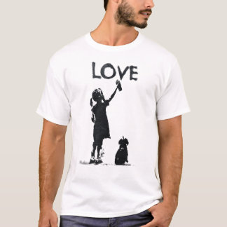 Graffiti van liefde t-shirt