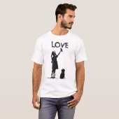 Graffiti van liefde t-shirt (Voorkant volledig)