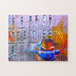 Graffiti van Montreal. Legpuzzel