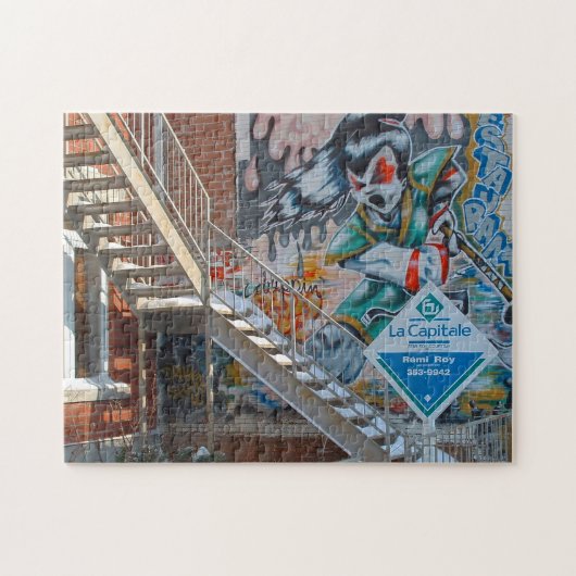 Graffiti van Montreal. Legpuzzel (Horizontaal)