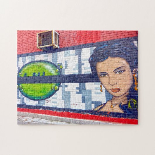 Graffiti van Montreal. Legpuzzel (Horizontaal)