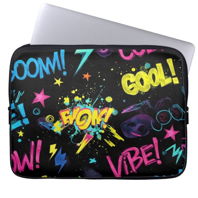 Graffiti van Natasha Us Laptop Sleeve (Voorkant)