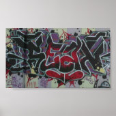 Graffiti van Sean *ggloed ember* Poster (Voorkant)