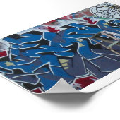 Graffiti van Sean *th' Blues* Poster (Hoek)