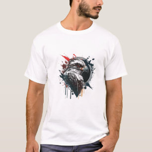 Graffiti Verf Eagle Bird Creatieve Kunst Schildere T-shirt