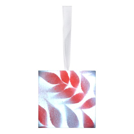 Graffiti verf leder en Stippen Kubus Ornament (Rechts)